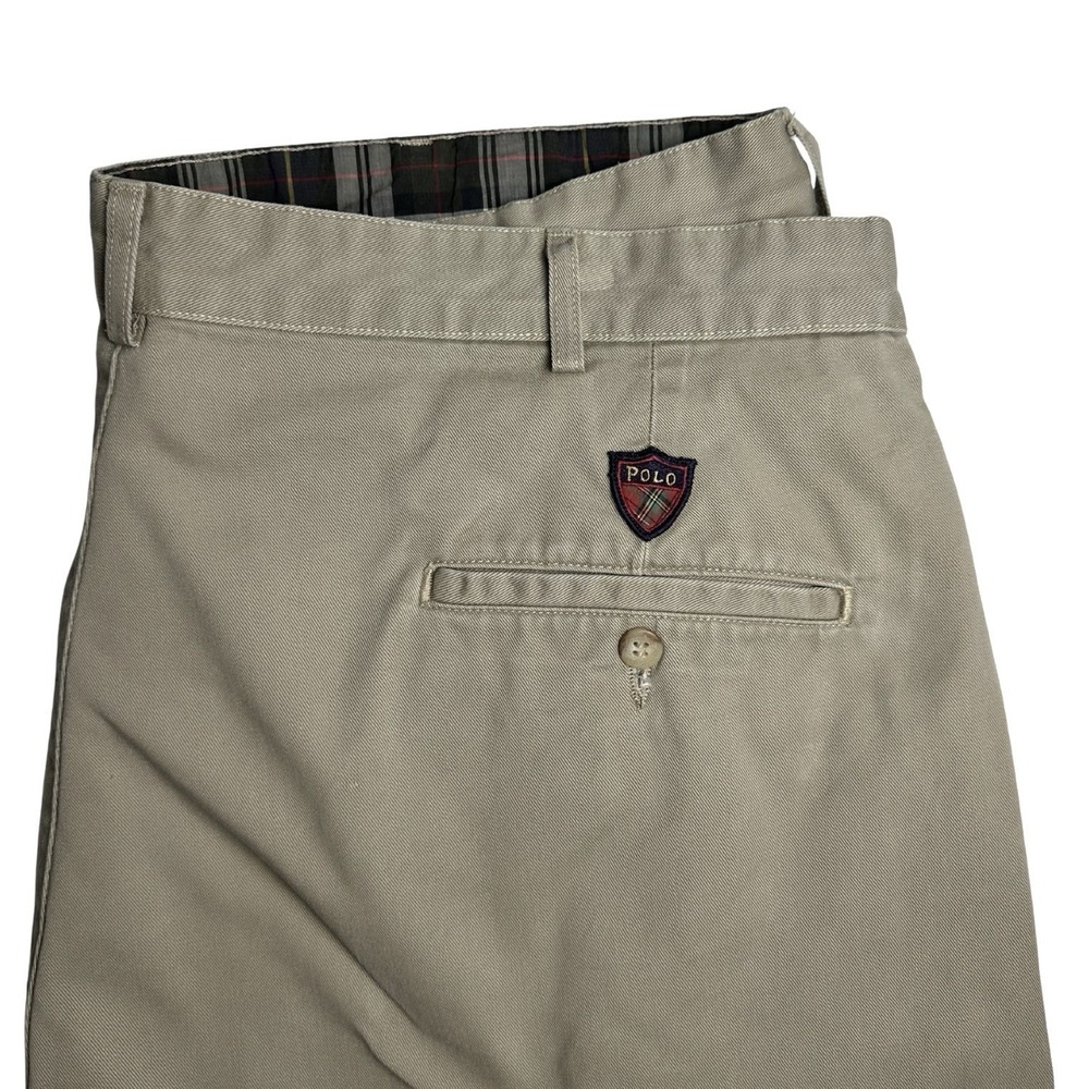 Vintage Ralph Lauren Men's Classic‎ Golf Shorts Size 40 Tartan Crest Beige USA